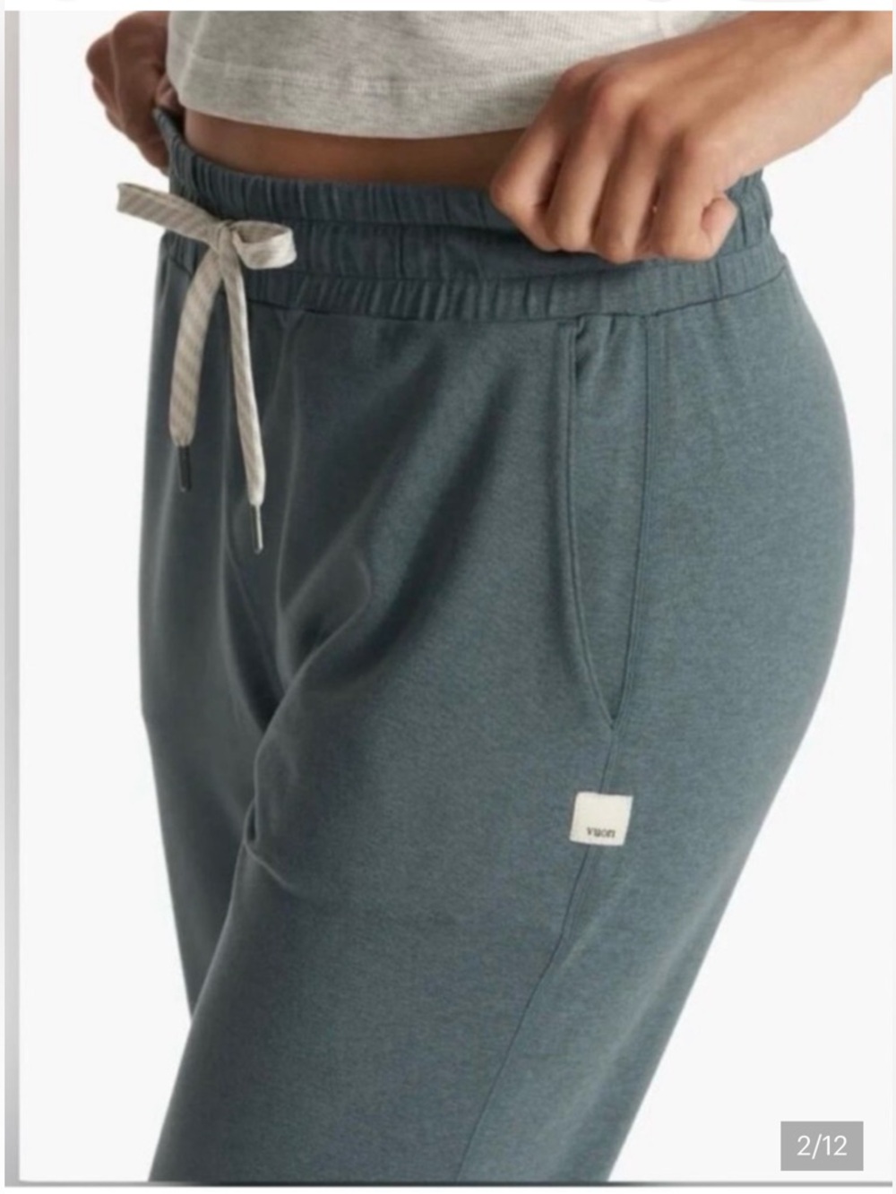 Vuori Performance Jogger Women Dreamknit Sweatpants Lake Color M/L - Picture 2 of 15